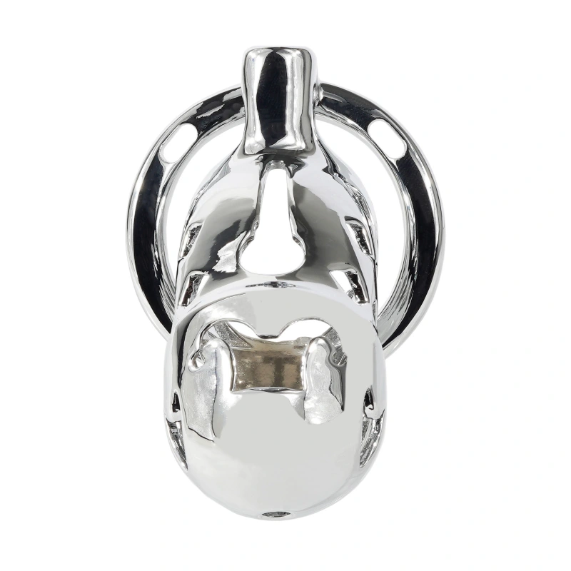Male Chastity Cage, Aluminum Alloy Chastity Device with 4 Sizes Rings and Invisible Lock for Man Penis Exercise Bondage Gear & Accessories Lightweight Adult Sex Toys