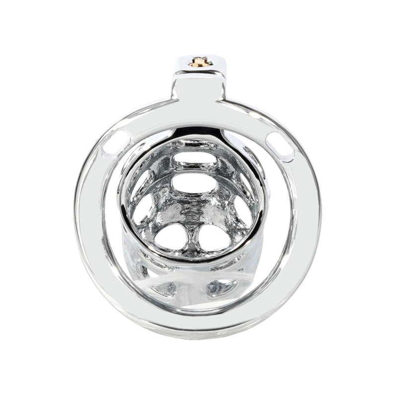 Male Cock Cage Chastity Device - TERNENCE Aluminum Alloy Chastity Cage with 4 Active Rings Lightweight Adult Sex Toy for Men Penis Exercise