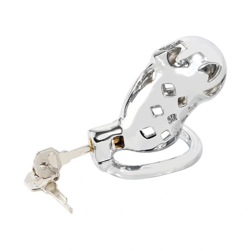 Male Chastity Cage, Aluminum Alloy Chastity Device for Man Penis Exercise Bondage Gear & Accessories Lightweight Adult Sex Toys (only cages do not include rings and locks)
