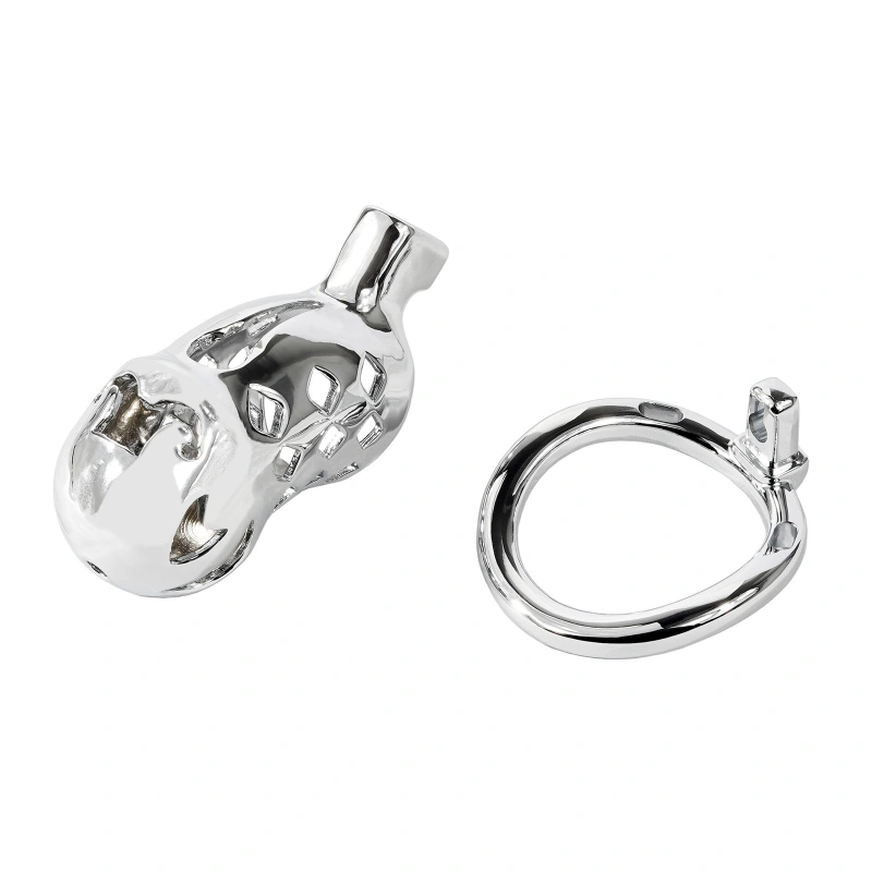 Male Chastity Cage, Aluminum Alloy Chastity Device for Man Penis Exercise Bondage Gear & Accessories Lightweight Adult Sex Toys (only cages do not include rings and locks)