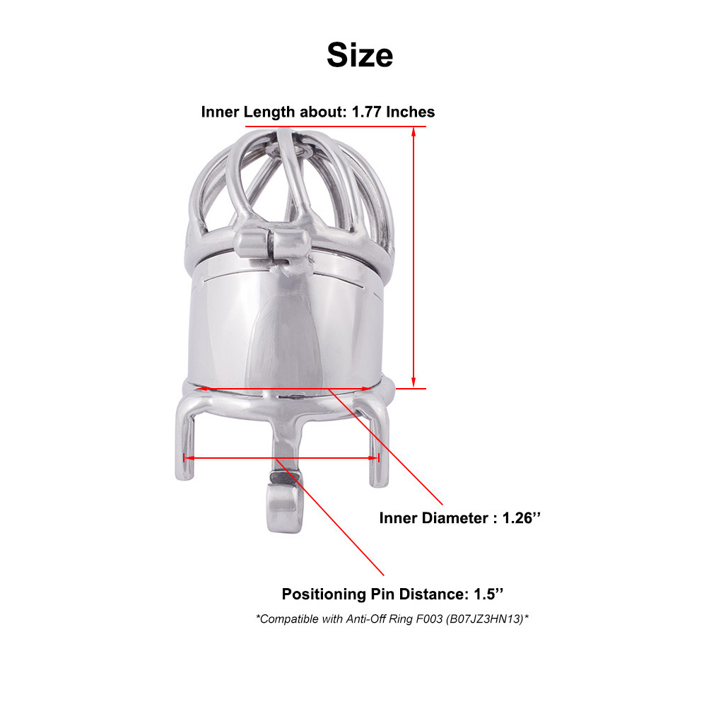 Ergonomic Design Chastity Device 2 Built-in Locks Male Chastity Belt for Hinged Ring (only cages do not include rings and locks)