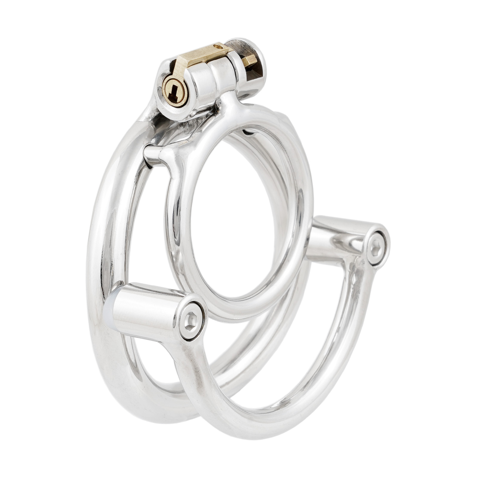 Ternence Male Short Chastity Device Ring Prevent Escape Design Closed Ring Cock Cage Adult Game Sex Toy