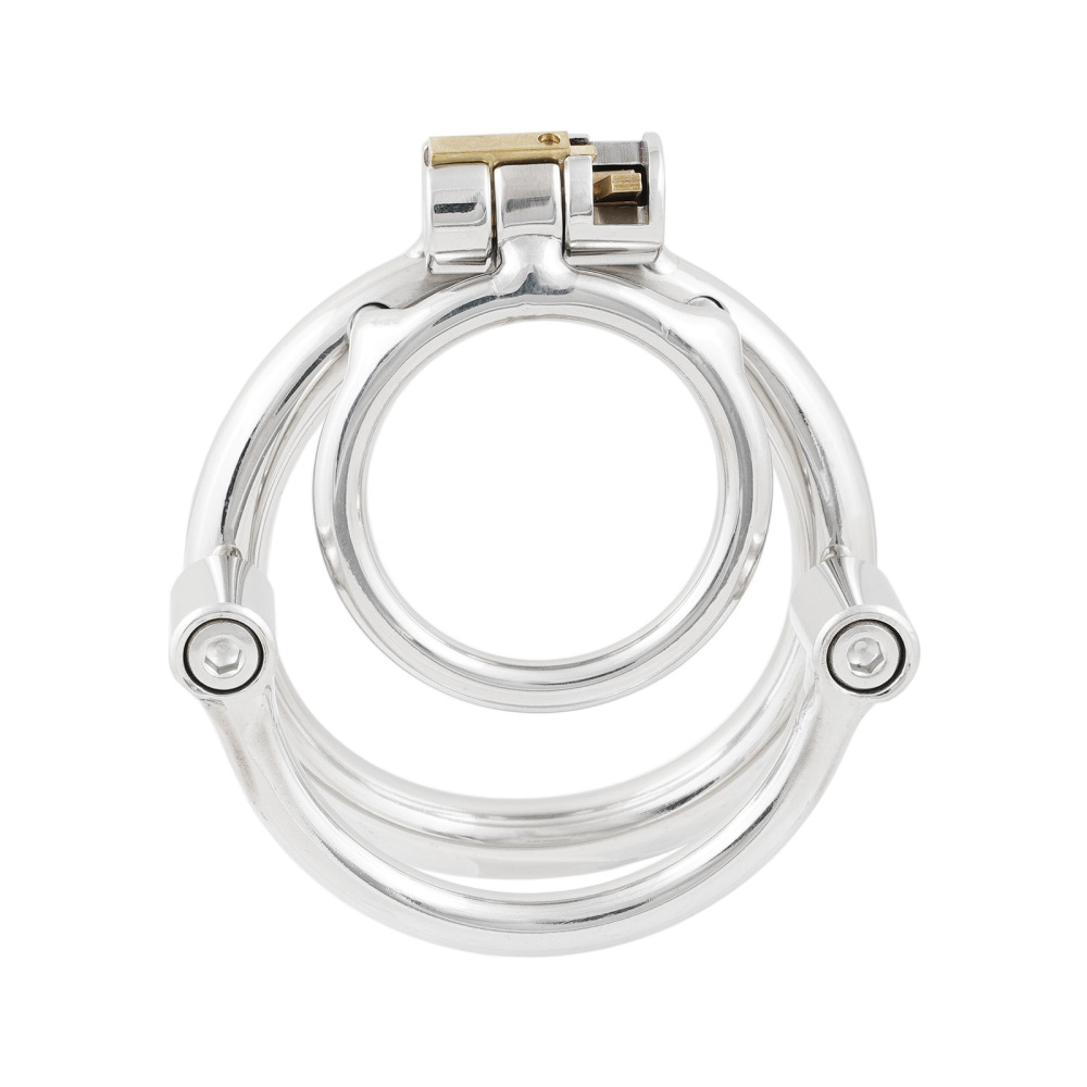 Ternence Male Short Chastity Device Ring Prevent Escape Design Closed Ring Cock Cage Adult Game Sex Toy