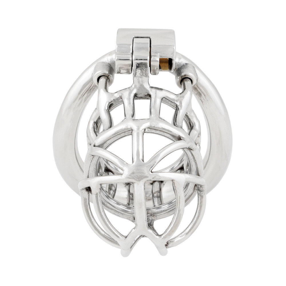 Ternence Male Chastity Device 304 Stainless Steel Ergonomic Design Heavy-Duty Model Chastity Cage (only cages do not include rings and locks)