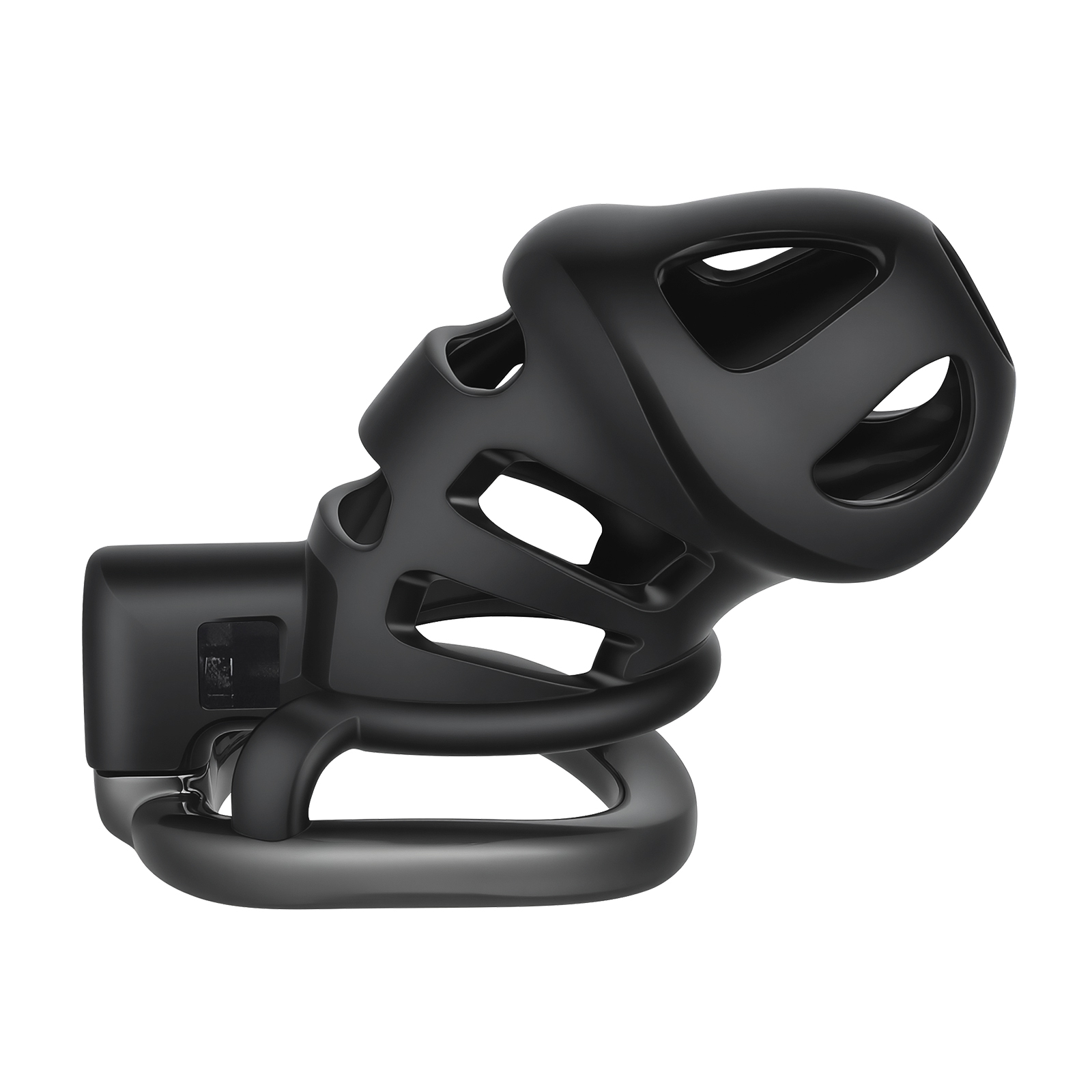 TERNENCE Male Chastity Cage,Lightweight Plastic Chastity Device for Man Penis L Size (only cages do not include rings and locks)