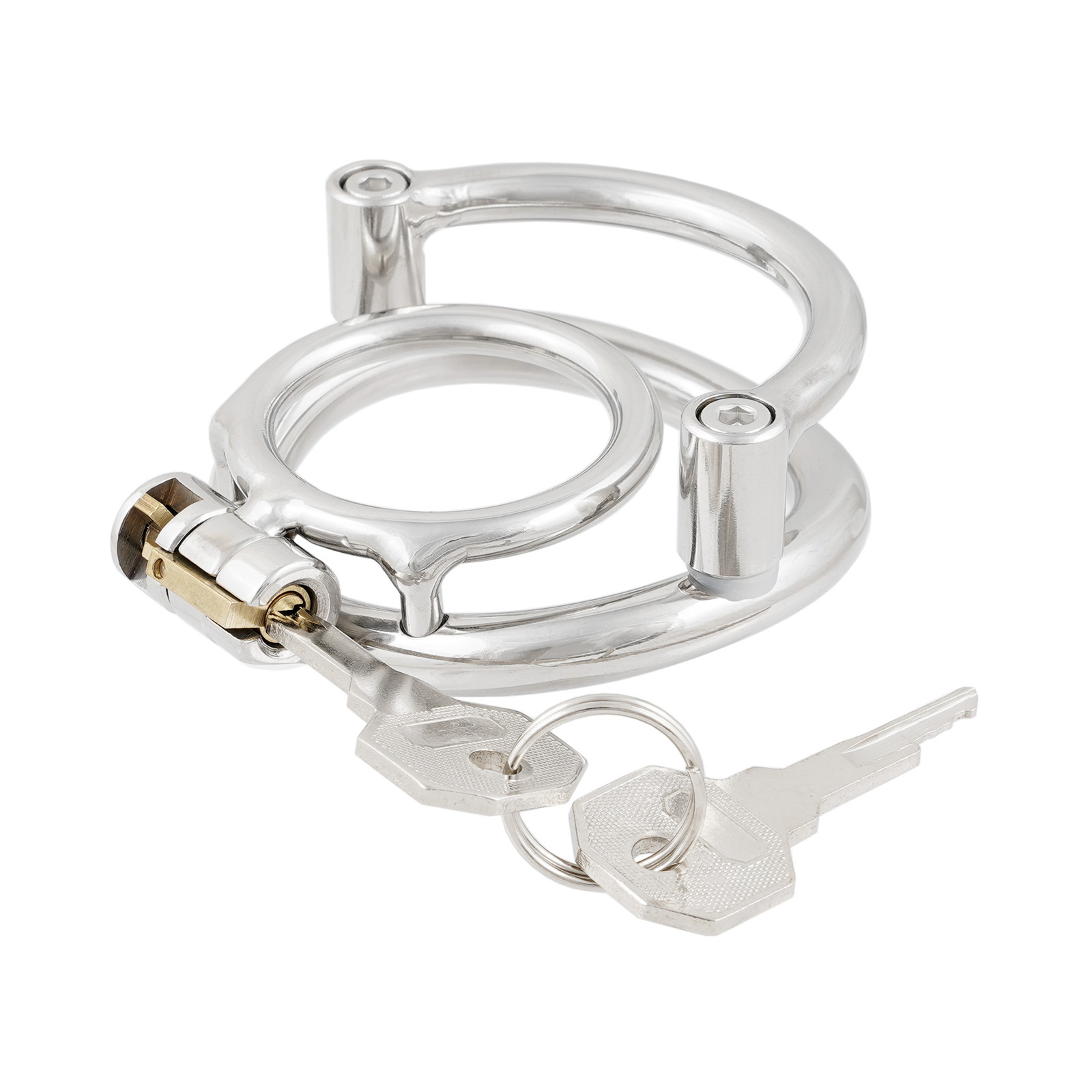 Ternence Male Short Chastity Device Ring Prevent Escape Design Closed Ring Cock Cage Adult Game Sex Toy