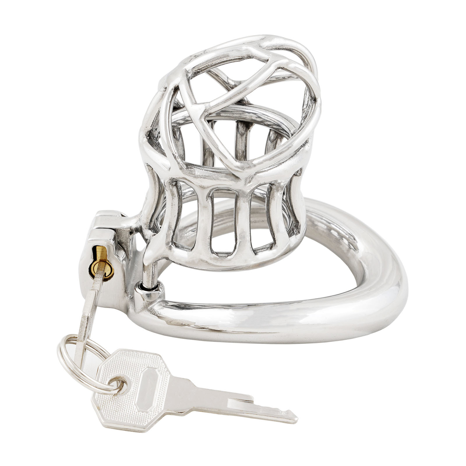 Ternence Male Chastity Device 304 Stainless Steel Ergonomic Design Heavy-Duty Model Chastity Cage (only cages do not include rings and locks)
