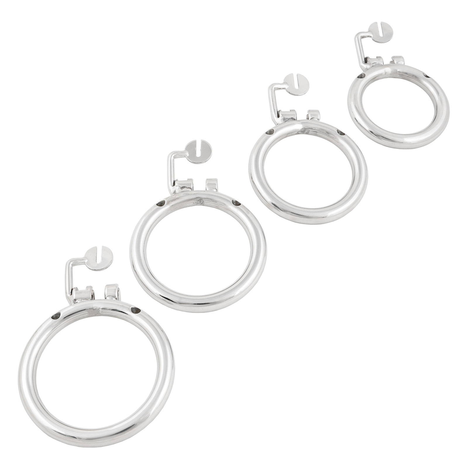 Ternence Male Chastity Device Base Ring 304 Stainless Steel Chastity Cage Closed Ring for Ternence P Series Chastity Cage