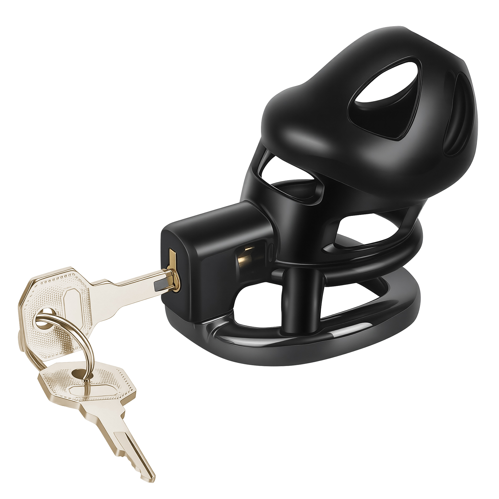 TERNENCE Male Chastity Cage,Lightweight Plastic Chastity Device for Man Penis M Size (only cages do not include rings and locks)