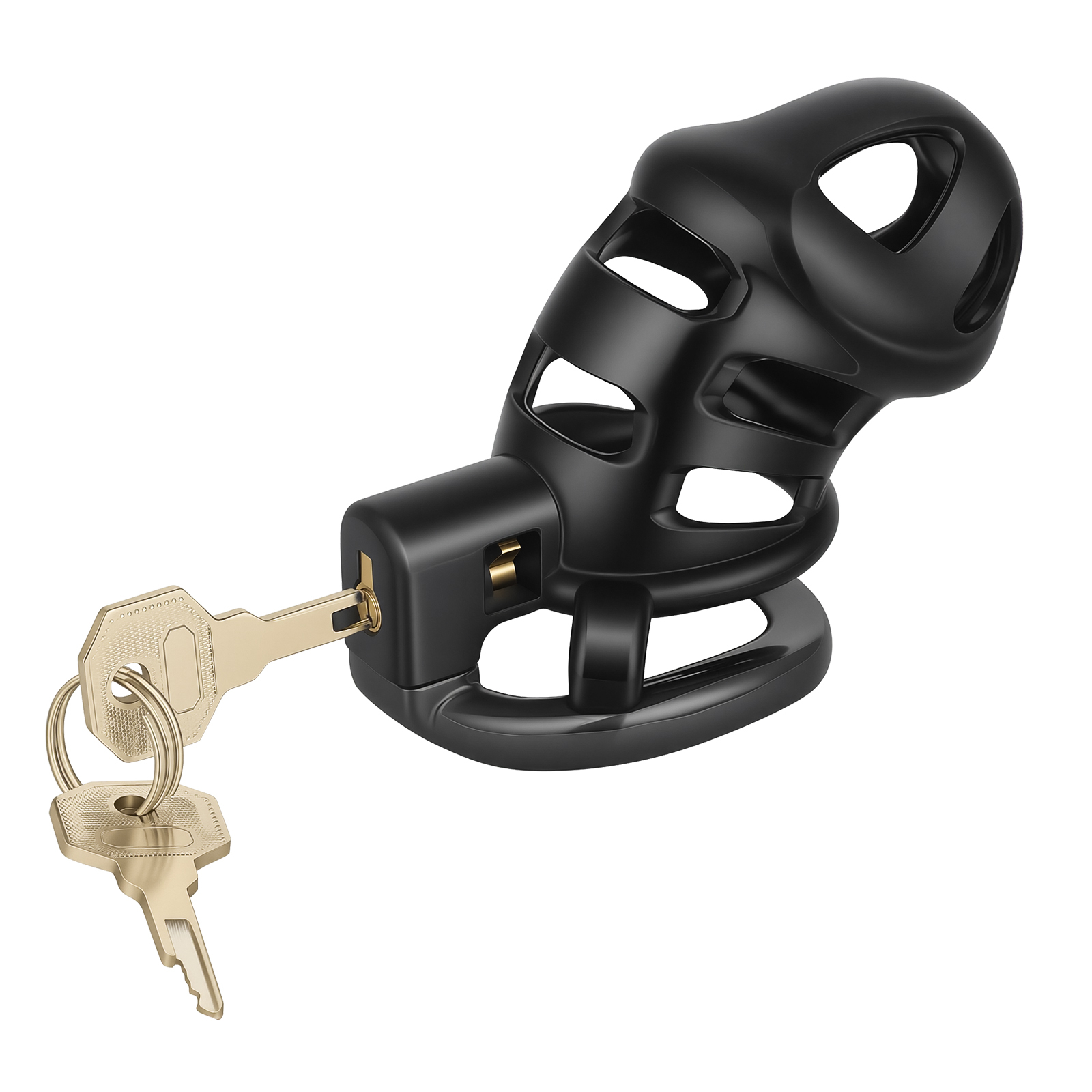 TERNENCE Male Chastity Cage,Lightweight Plastic Chastity Device for Man Penis L Size (only cages do not include rings and locks)