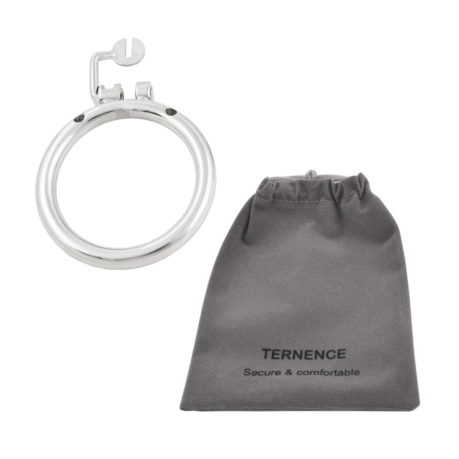 Ternence Male Chastity Device Base Ring 304 Stainless Steel Chastity Cage Closed Ring for Ternence P Series Chastity Cage