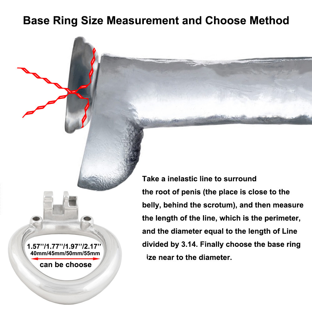 Ternence Male Chastity Device 304 Stainless Steel Ergonomic Design Heavy-Duty Model Chastity Cage (only cages do not include rings and locks)