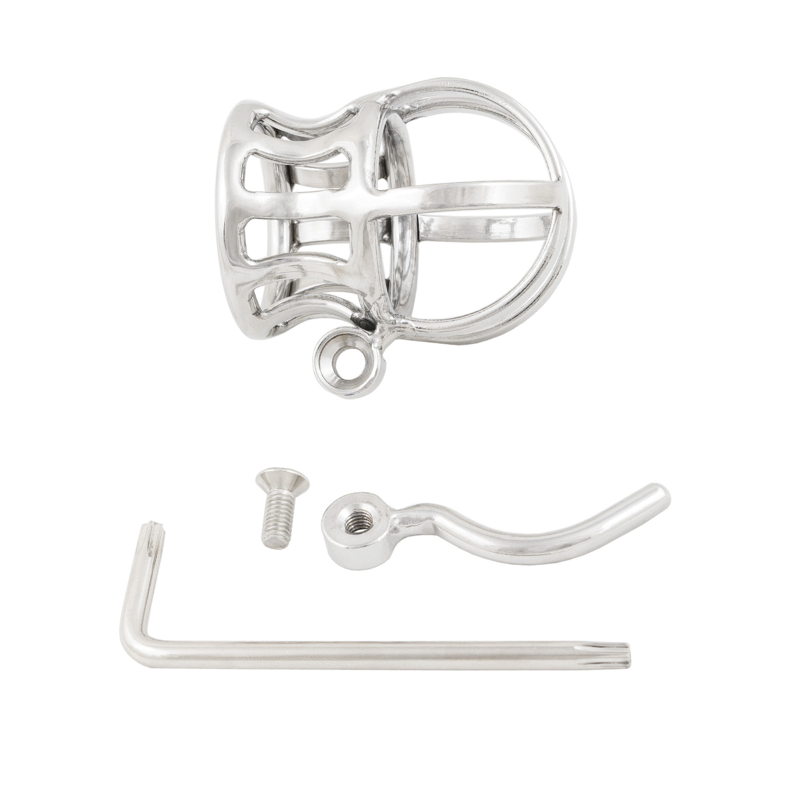 Ternence Male Chastity Device Stainless Steel Penis Piercing PA Puncture Lock Adult Penis Lock Cock Cage Ring