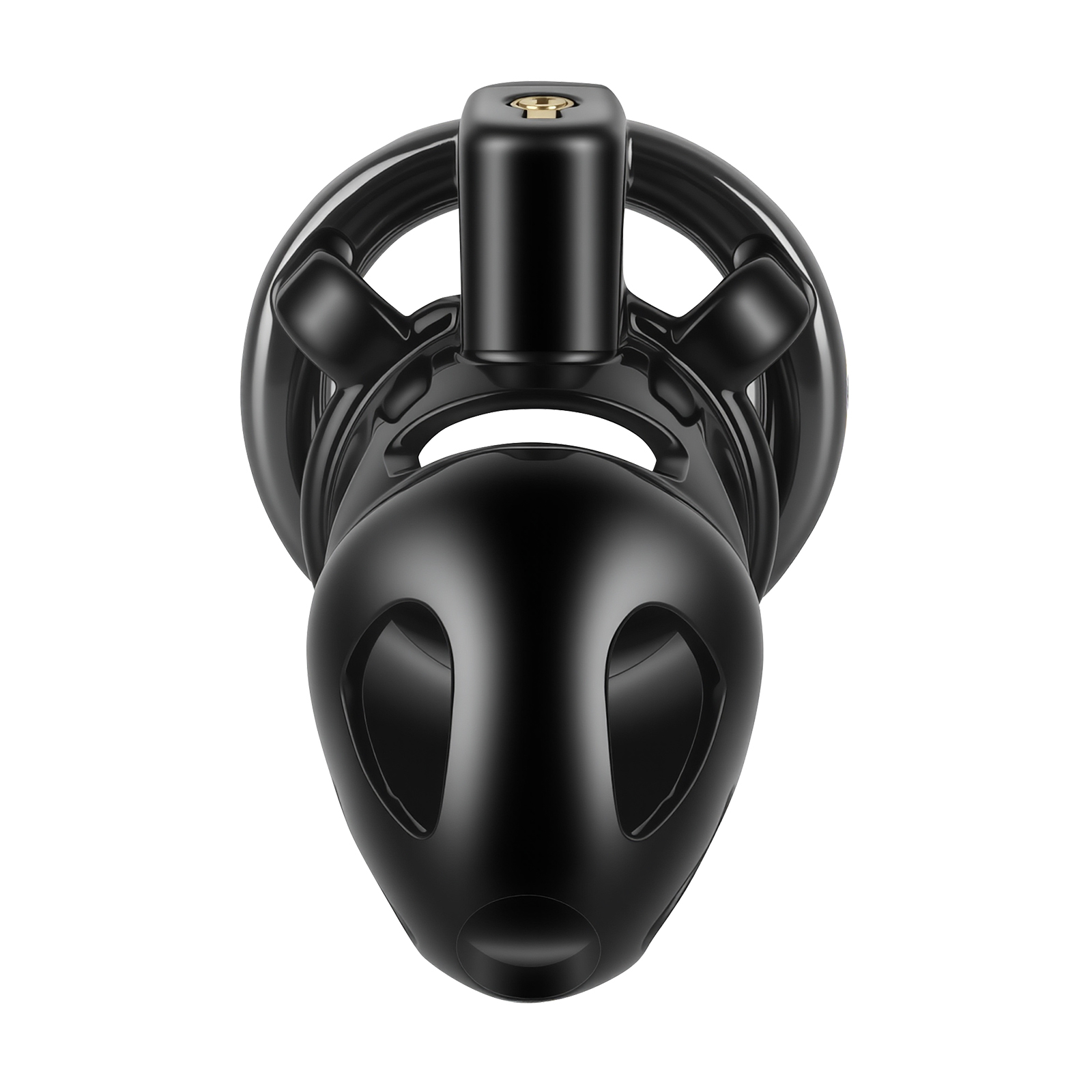 TERNENCE Male Chastity Cage,Lightweight Plastic Chastity Device with 4 Sizes Aluminum Alloy Rings and Invisible Lock for Man Penis Exercise Bondage Gear & Accessories Adult Sex Toys