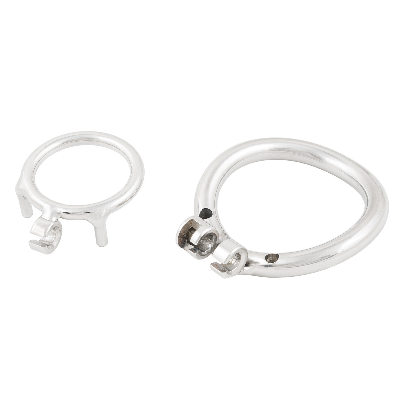 Ternence Male Short Chastity Device Ring Ergonomic Design Stainless Steel Cock Cage Adult Game Sex Toy
