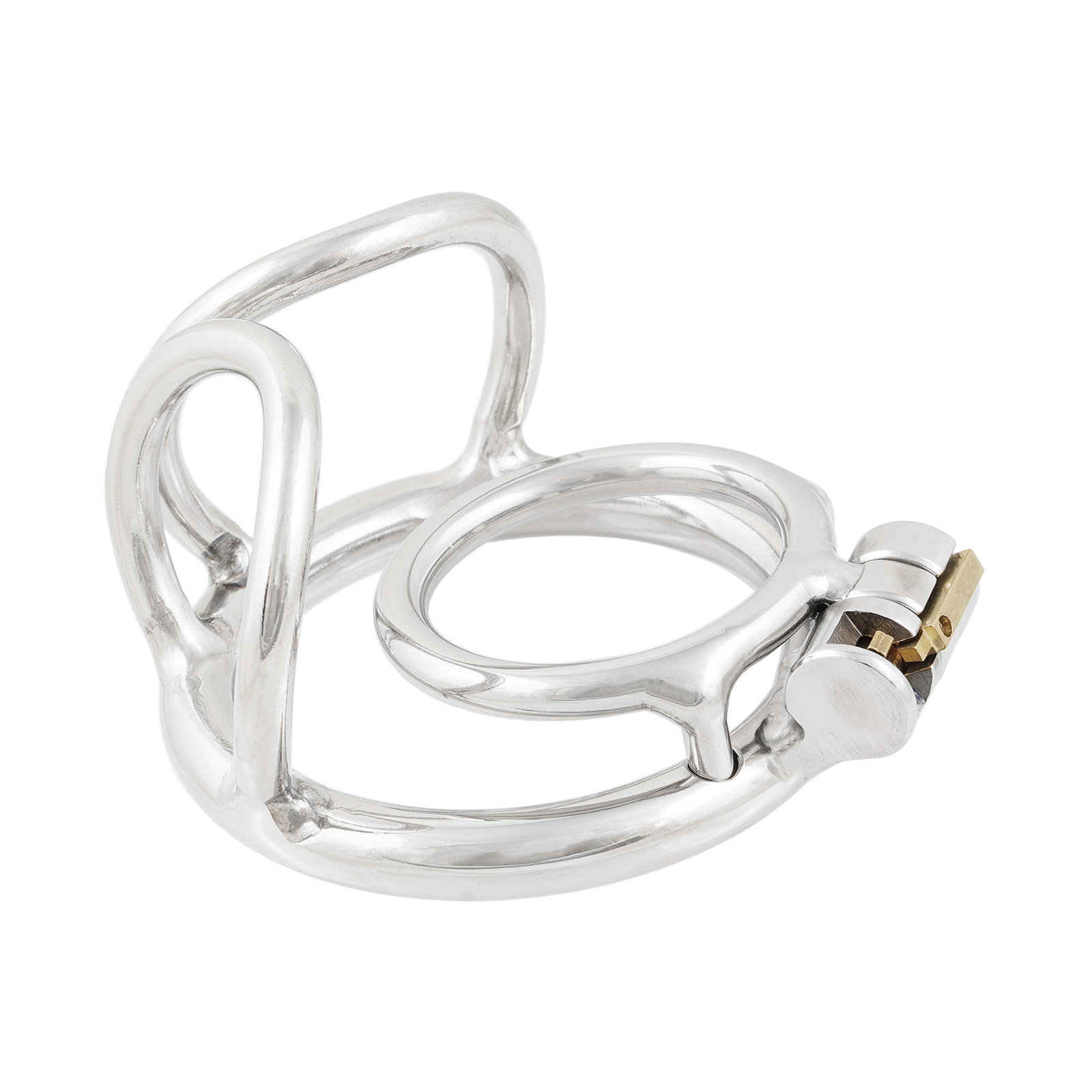 Ternence Male Short Chastity Device Ring Stainless Steel Cock Cage (only cages do not include rings and locks)