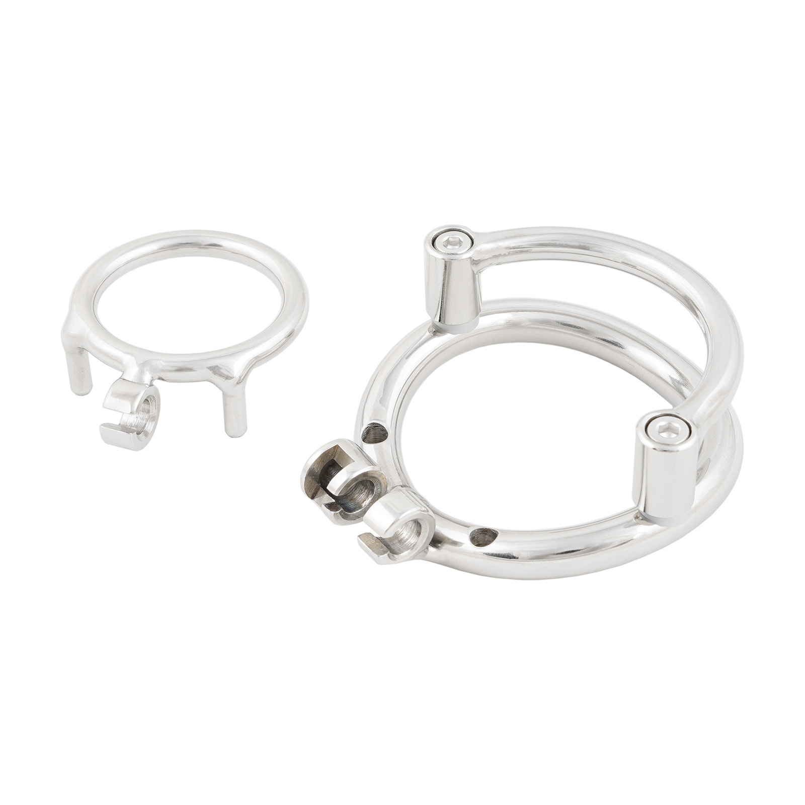 Ternence Male Short Chastity Device Ring Prevent Escape Design Closed Ring Cock Cage Adult Game Sex Toy