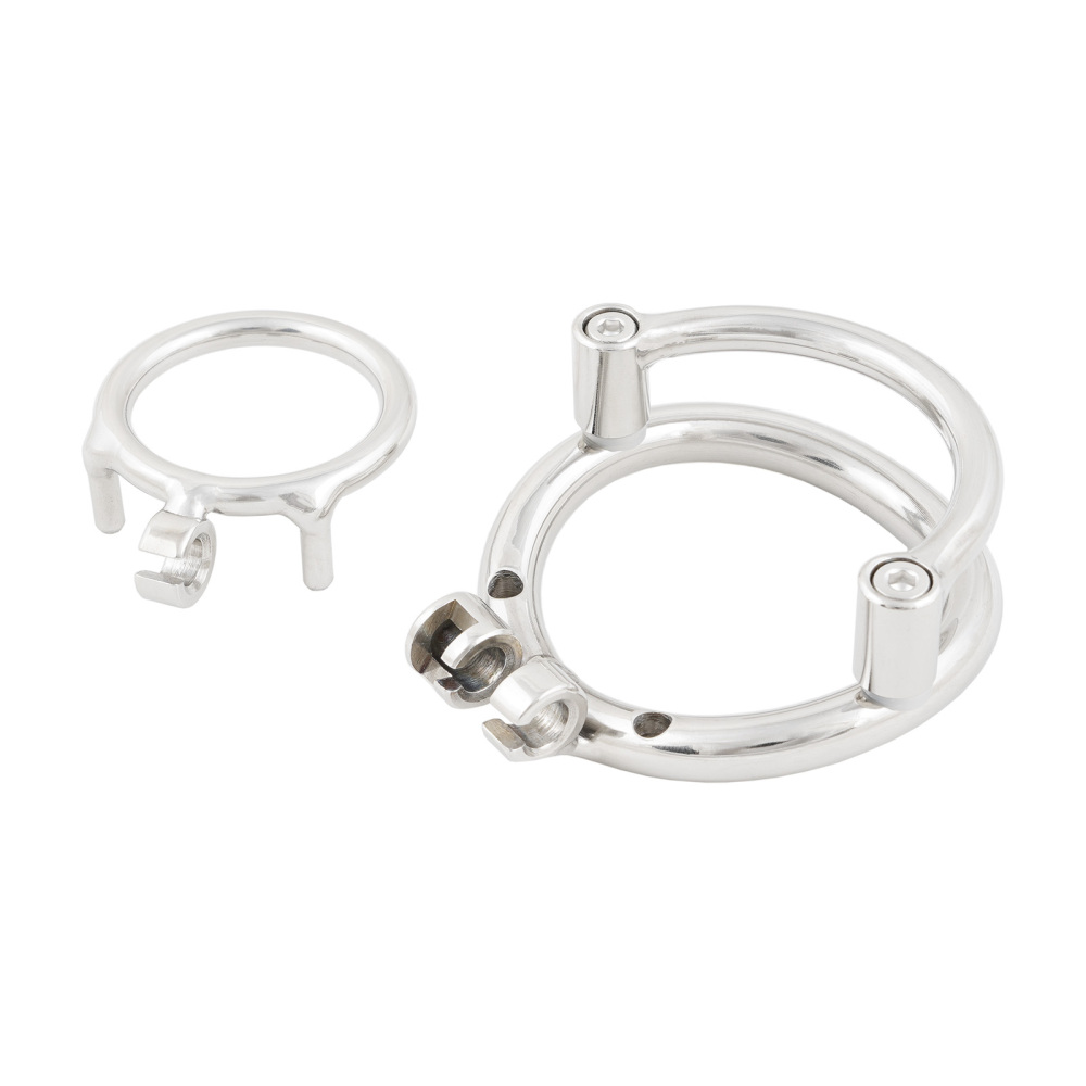 Ternence Male Short Chastity Device Ring Prevent Escape Design Closed Ring Cock Cage Adult Game Sex Toy