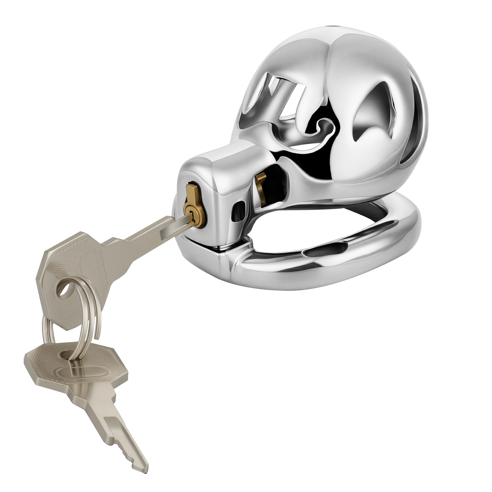 Male Chastity Cage, Aluminum Alloy Chastity Device for Man Penis Exercise Bondage Gear & Accessories Lightweight Adult Sex Toys  (only cages do not include rings and locks)