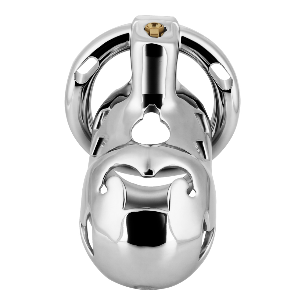 Male Chastity Cage, Aluminum Alloy Chastity Device with 4 Sizes Rings and Invisible Lock for Man Penis Exercise Bondage Gear & Accessories Lightweight Adult Sex Toys