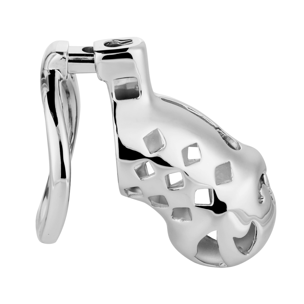 Male Chastity Cage, Aluminum Alloy Chastity Device for Man Penis Exercise Bondage Gear & Accessories Lightweight Adult Sex Toys (only cages do not include rings and locks)