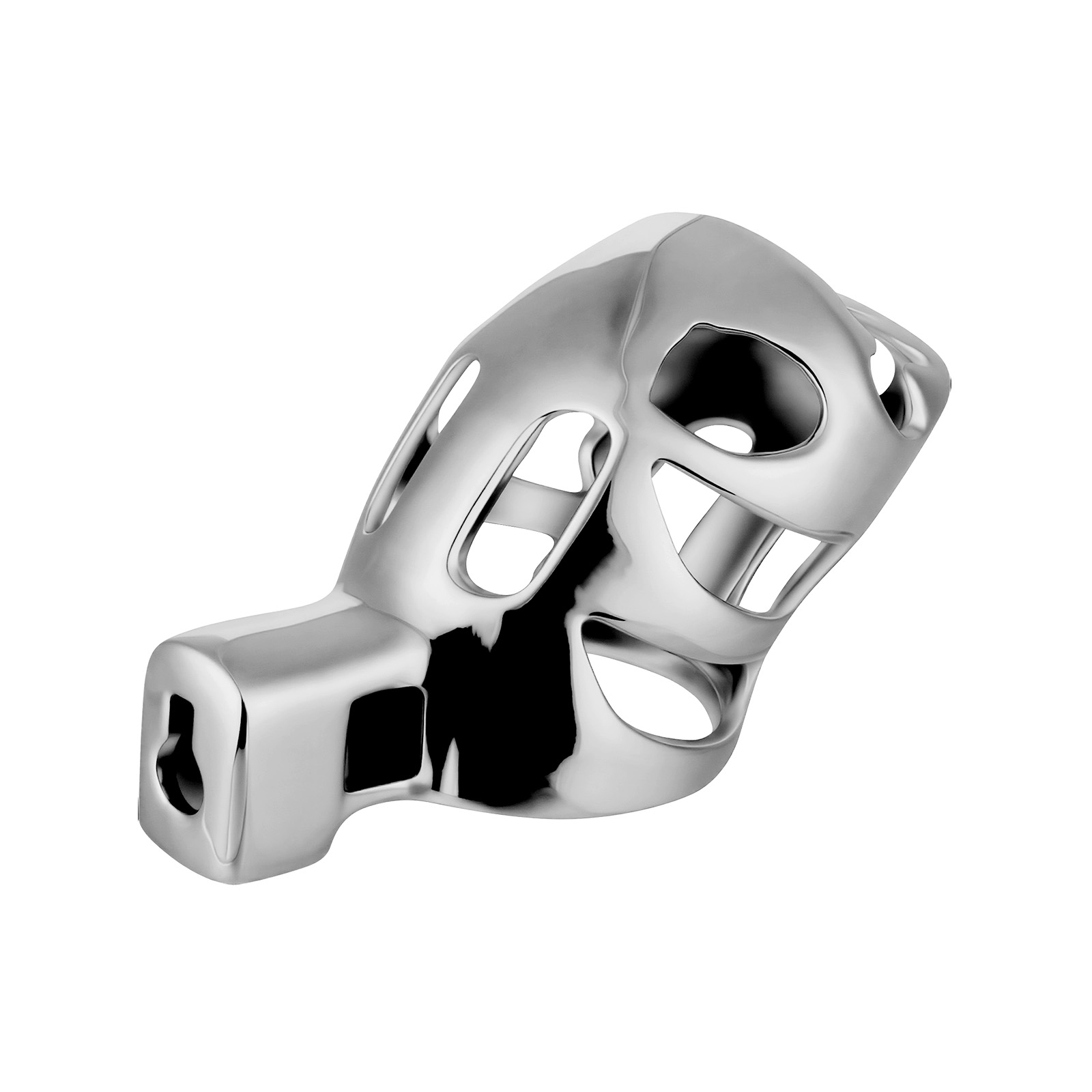 Male Chastity Device Cock Cage Aluminum Alloy Lightweight Invisible Lock Chastity Cage Adult Sex Toy (only cages do not include rings and locks)