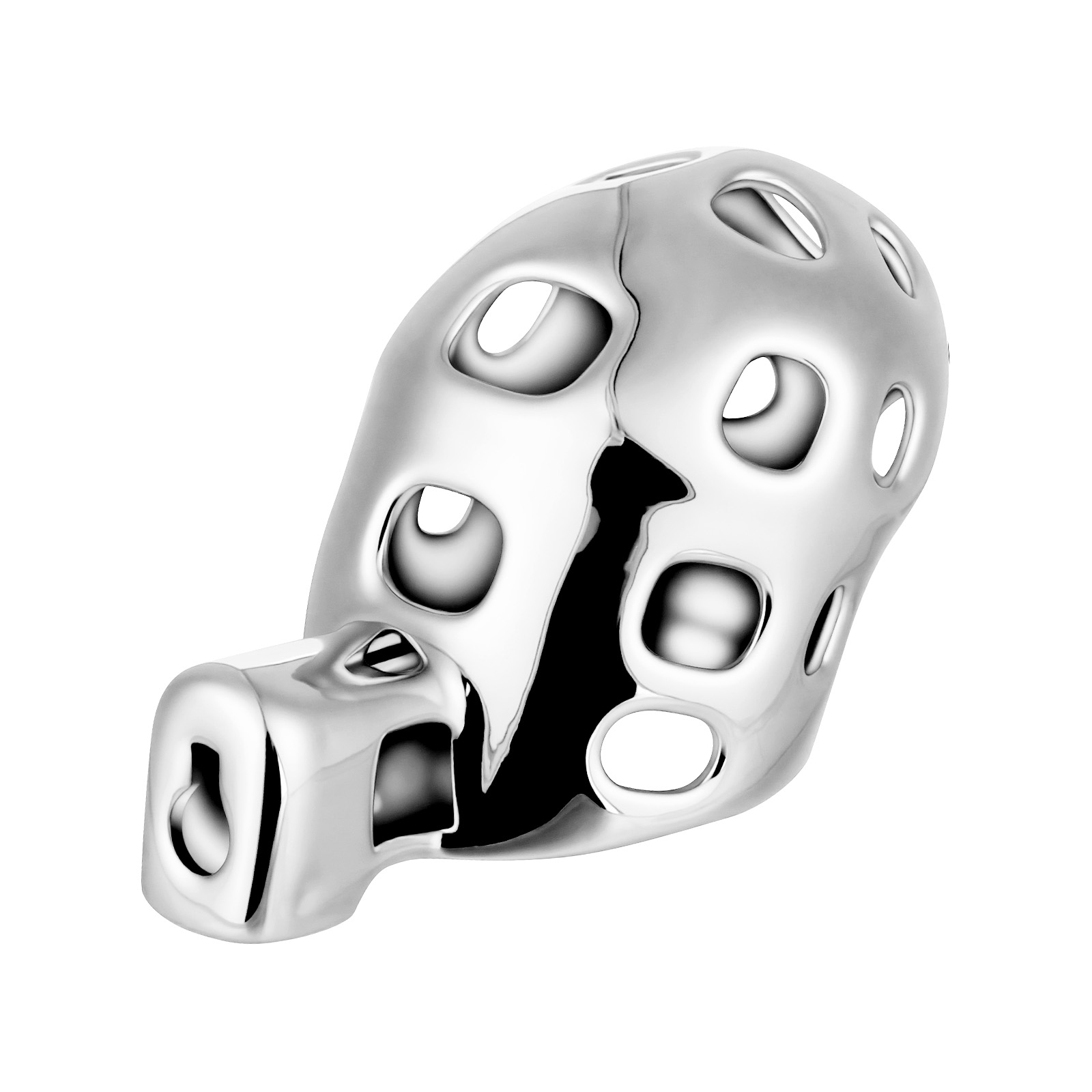 Male Cock Cage Chastity Device - TERNENCE Aluminum Alloy Chastity Cage Lightweight Adult Sex Toy for Men Penis Exercise (only cages do not include rings and locks)