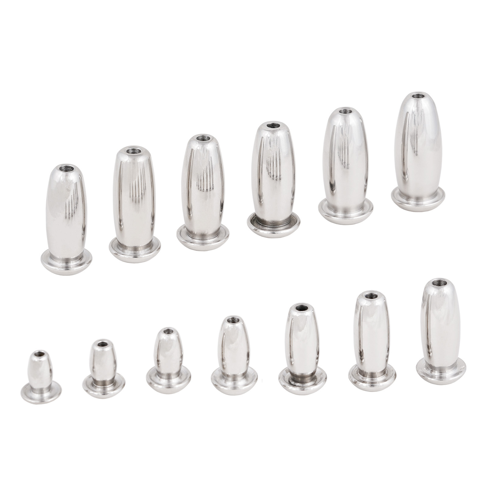TERNENCE Short Stainless Steel Catheters Male Sound Dilator Inserts Plug for Men, 13 Sizes Optional