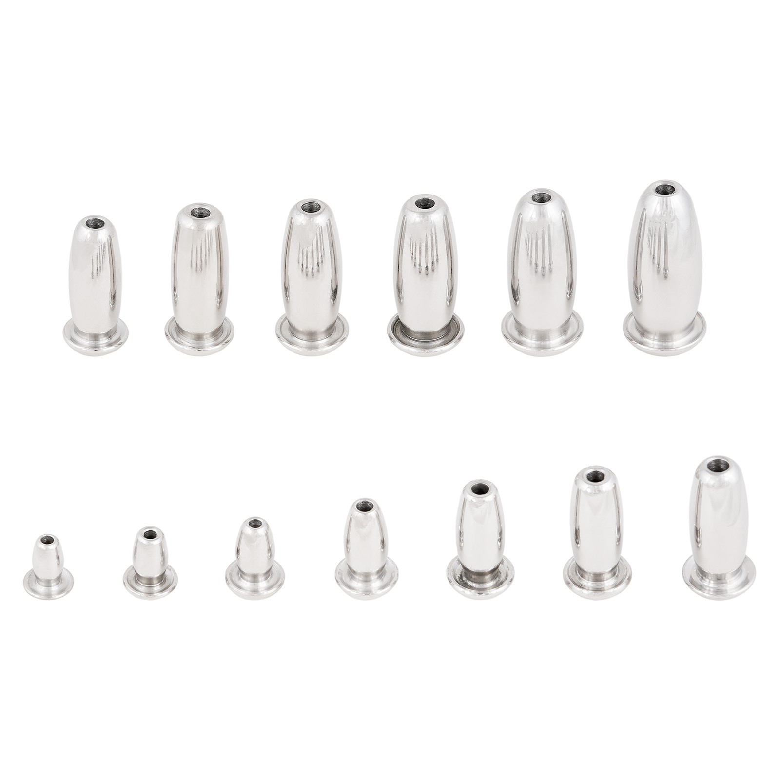 TERNENCE Short Stainless Steel Catheters Male Sound Dilator Inserts Plug for Men, 13 Sizes Optional