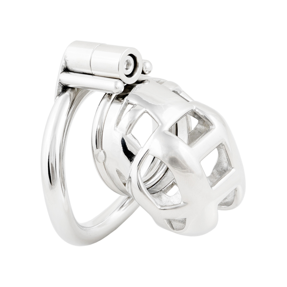 Male Chastity Device Short Metal Cage for Men Stainless Steel Cock Cage Adult Game Sex Toy