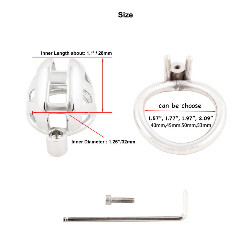 Male Chastity Device Small Metal Cage for Men Steel Ergonomic Design Cock Cage Adult Game Sex Toy