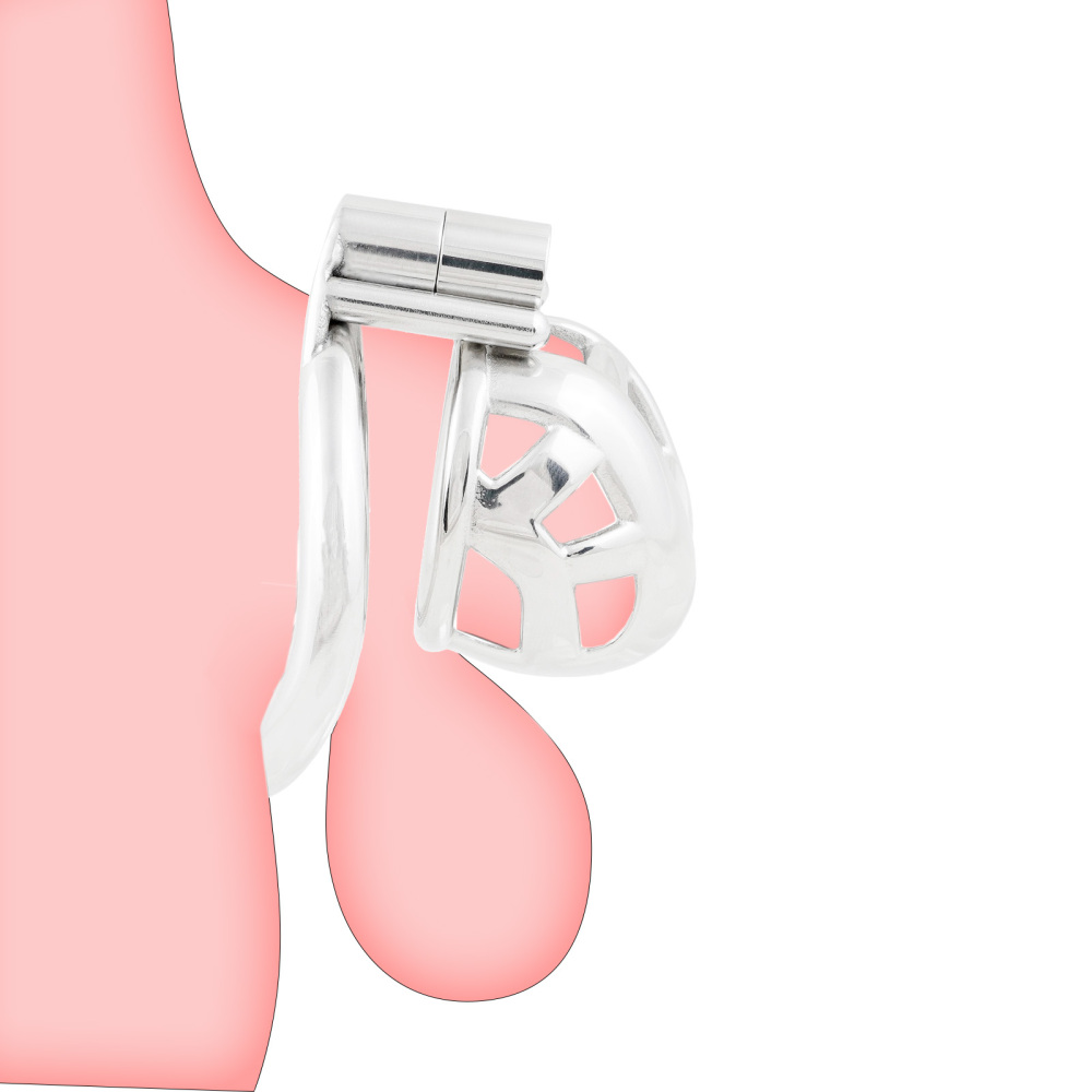 Male Chastity Device Small Metal Cage for Men Steel Ergonomic Design Cock Cage Adult Game Sex Toy