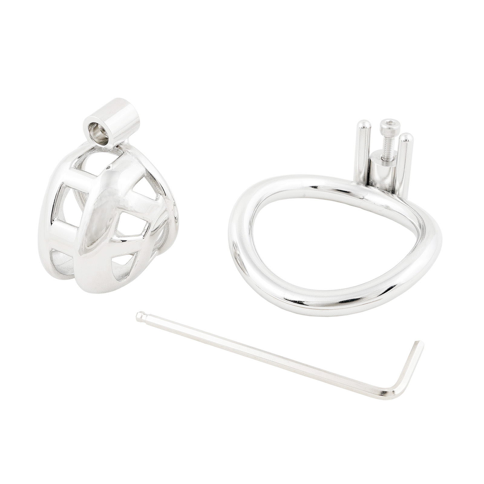 Male Chastity Device Small Metal Cage for Men Steel Ergonomic Design Cock Cage Adult Game Sex Toy