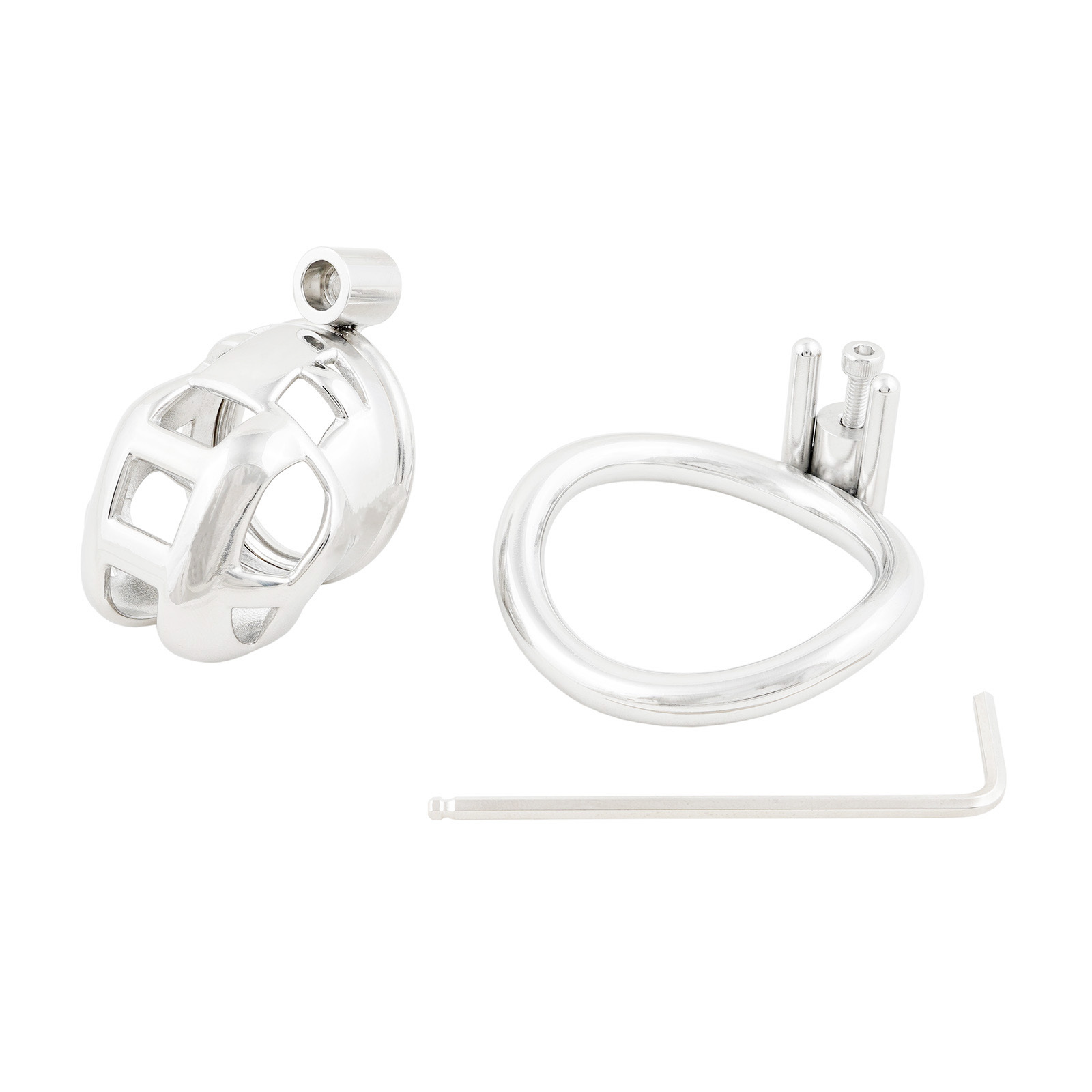 Male Chastity Device Short Metal Cage for Men Stainless Steel Cock Cage Adult Game Sex Toy