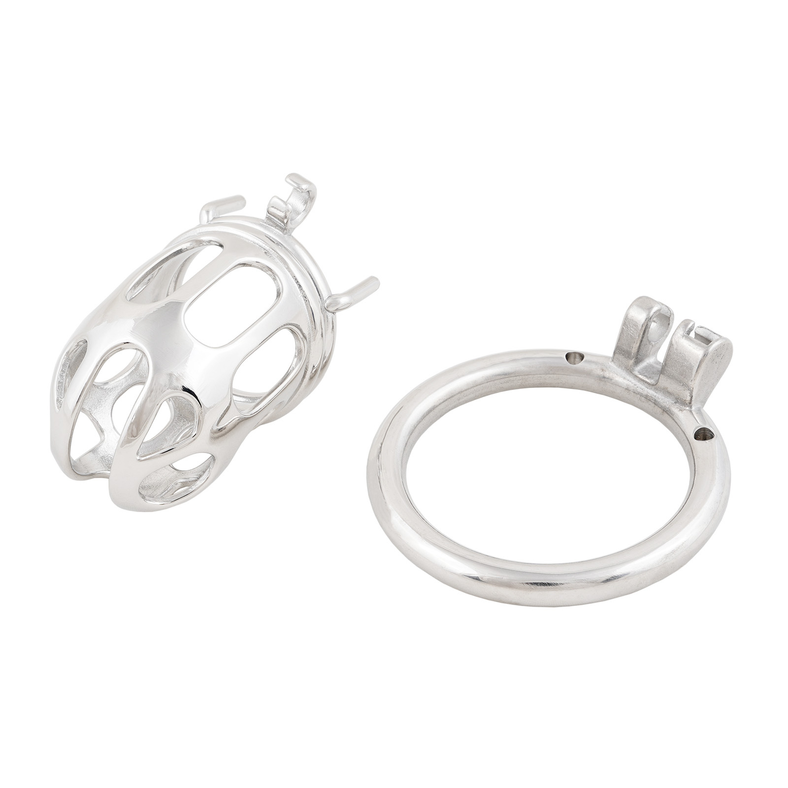 Male Chastity Device Stainless Steel Penis Cock Cage Virginity Lock Sex Toys for Men
