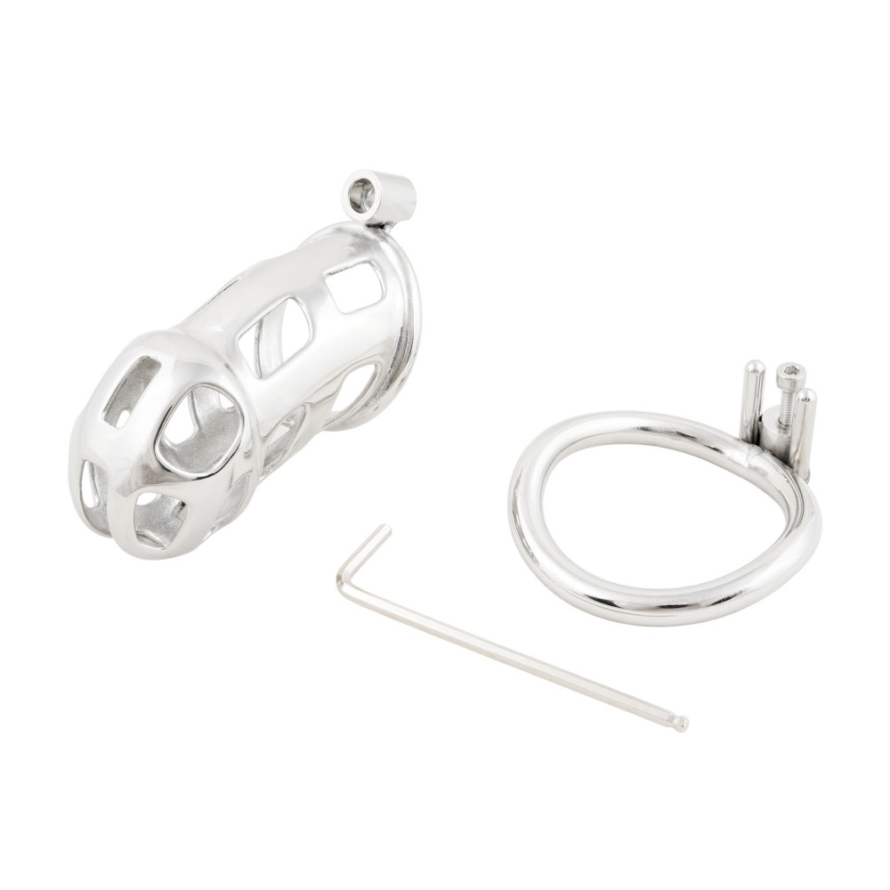 Jefisry Male Chastity Device Long Cock Cage Virginity Lock Stainless Steel Sex Toys for Men