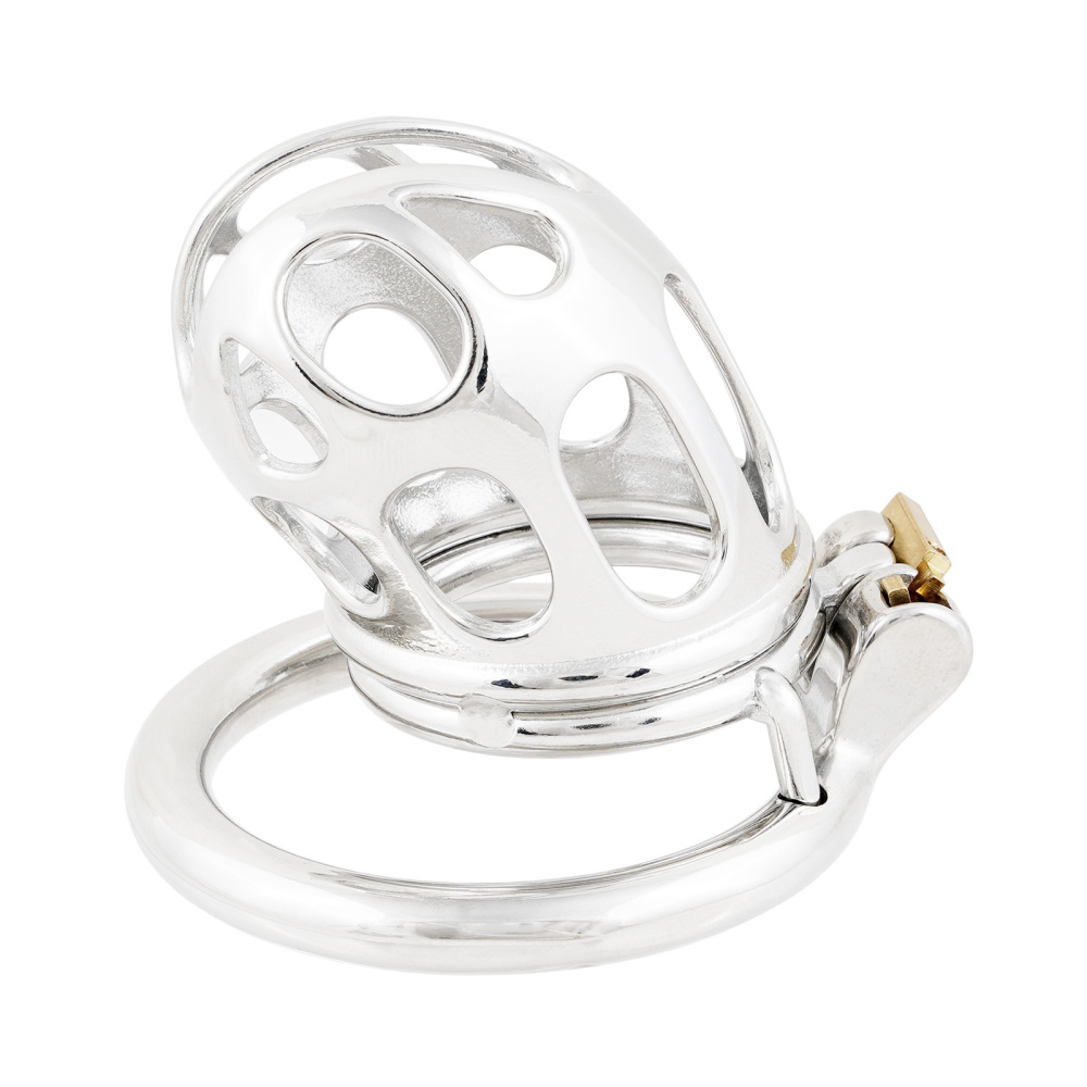 Male Chastity Device Stainless Steel Penis Cock Cage Virginity Lock Sex Toys for Men