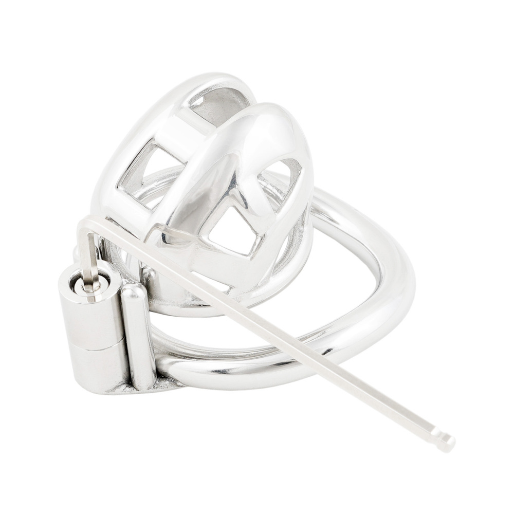 Male Chastity Device Small Metal Cage for Men Steel Ergonomic Design Cock Cage Adult Game Sex Toy