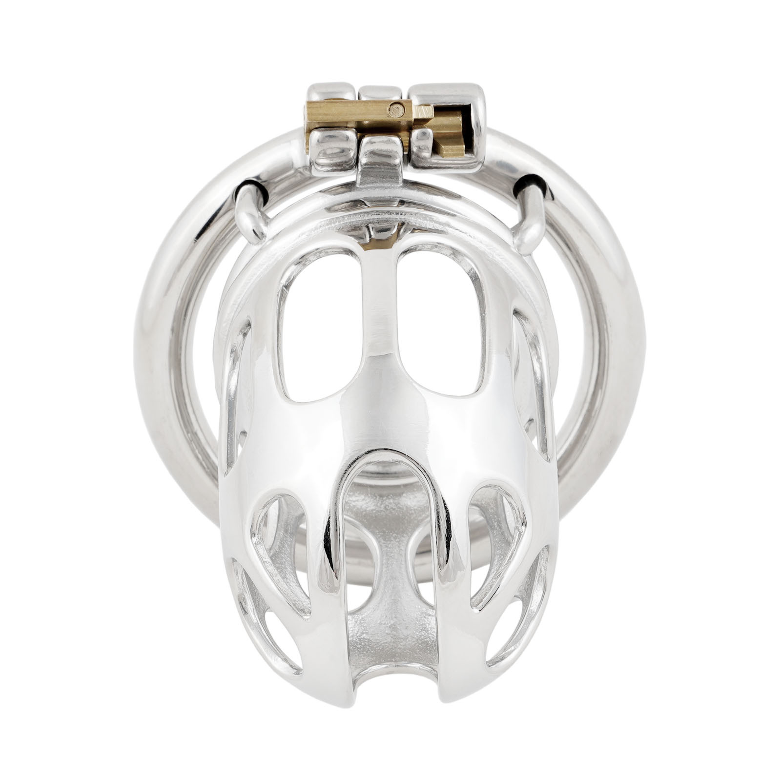 Male Chastity Device Stainless Steel Penis Cock Cage Virginity Lock Sex Toys for Men (only cages do not include rings and locks)