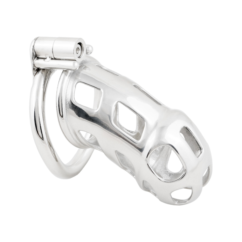 Male Chastity Device Long Cock Cage Virginity Lock Stainless Steel Sex Toys for Men (only cages do not include rings and locks)