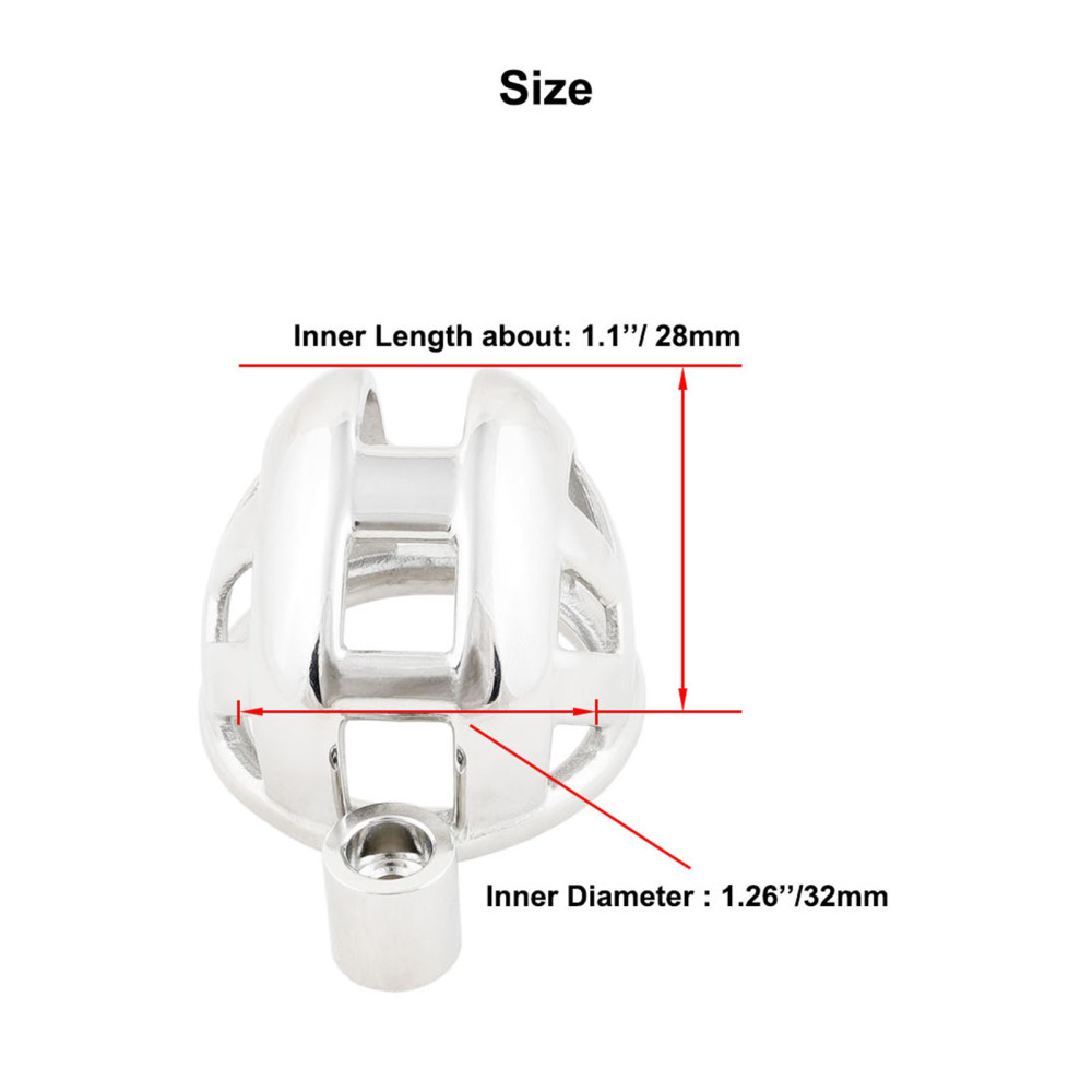 Male Chastity Device Small Metal Cage for Men Steel Ergonomic Design Cock Cage Adult Game Sex Toy