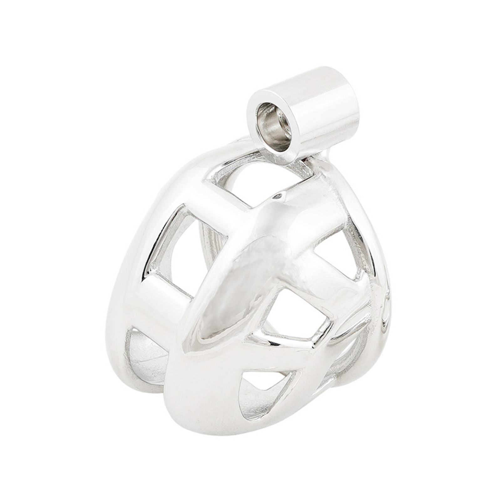 Male Chastity Device Small Metal Cage for Men Steel Ergonomic Design Cock Cage Adult Game Sex Toy (only cages do not include rings and locks)