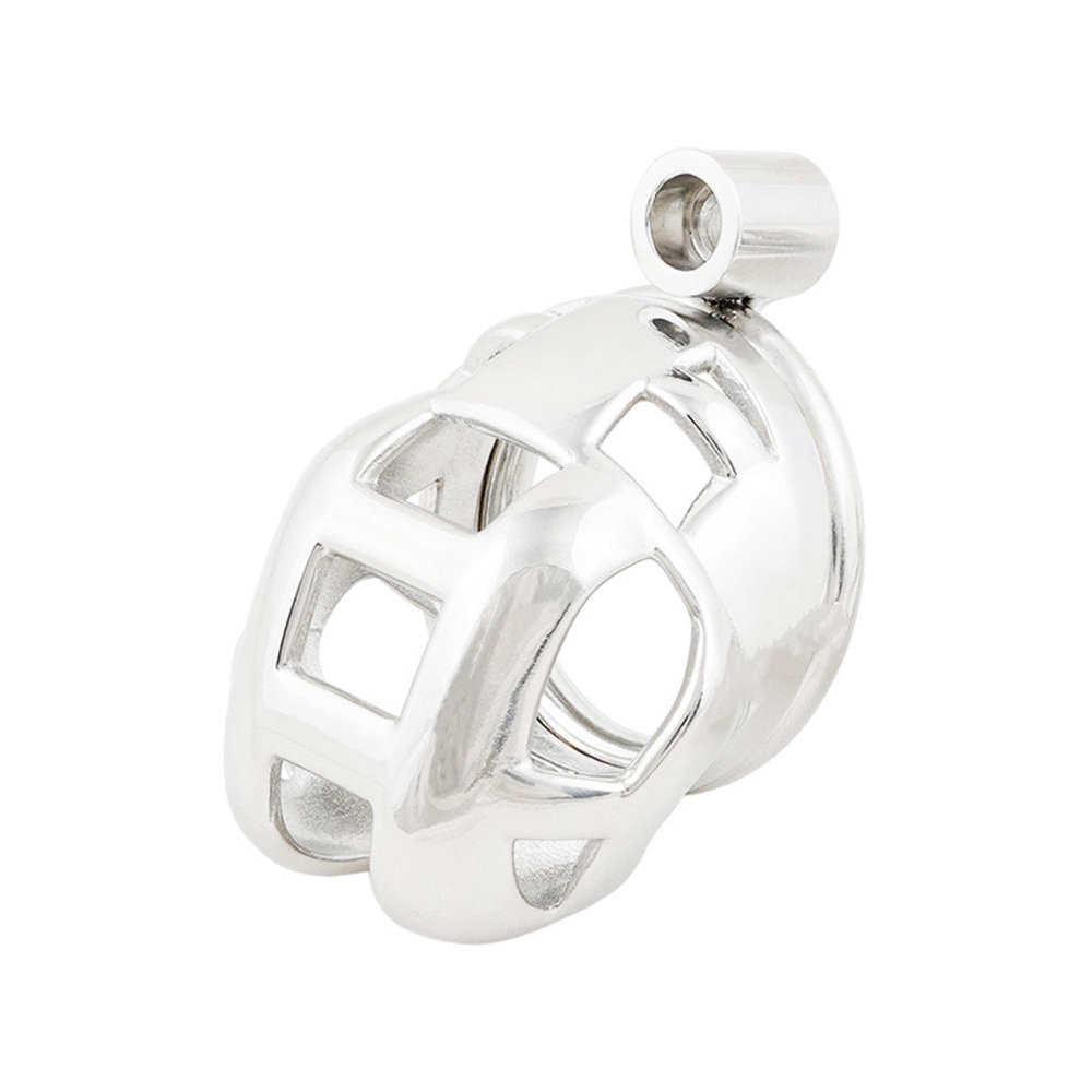 Male Chastity Device Short Metal Cage for Men Stainless Steel Cock Cage Adult Game Sex Toy (only cages do not include rings and locks)