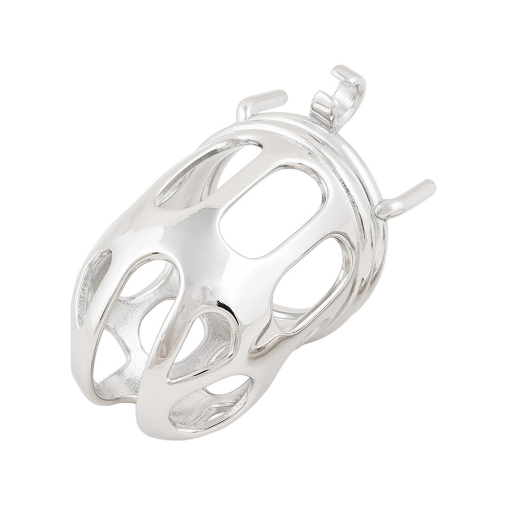 Male Chastity Device Stainless Steel Penis Cock Cage Virginity Lock Sex Toys for Men (only cages do not include rings and locks)