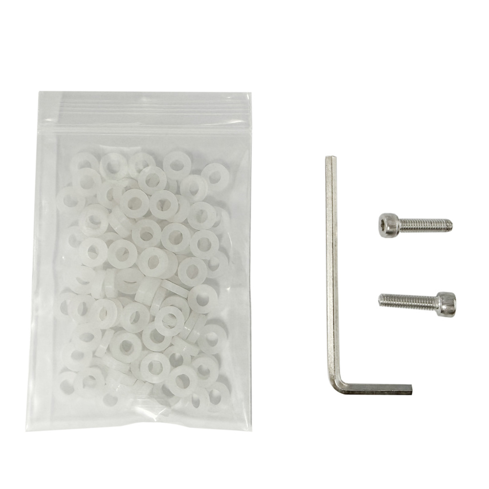 TERNENCE Male Chastity Cage Prevent Escape Design Closed Base Ring accessories: 100pcs silicone washers, 2 screws and 1 wrench