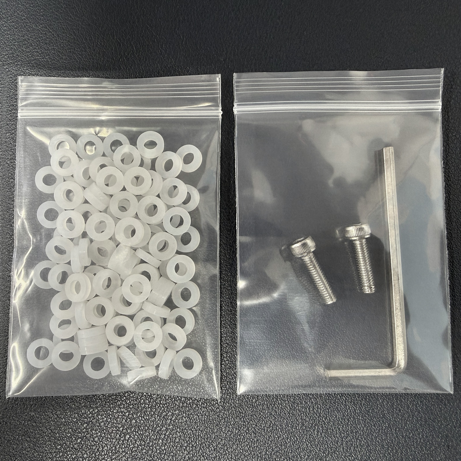 TERNENCE Male Chastity Cage Prevent Escape Design Closed Base Ring accessories: 100pcs silicone washers, 2 screws and 1 wrench