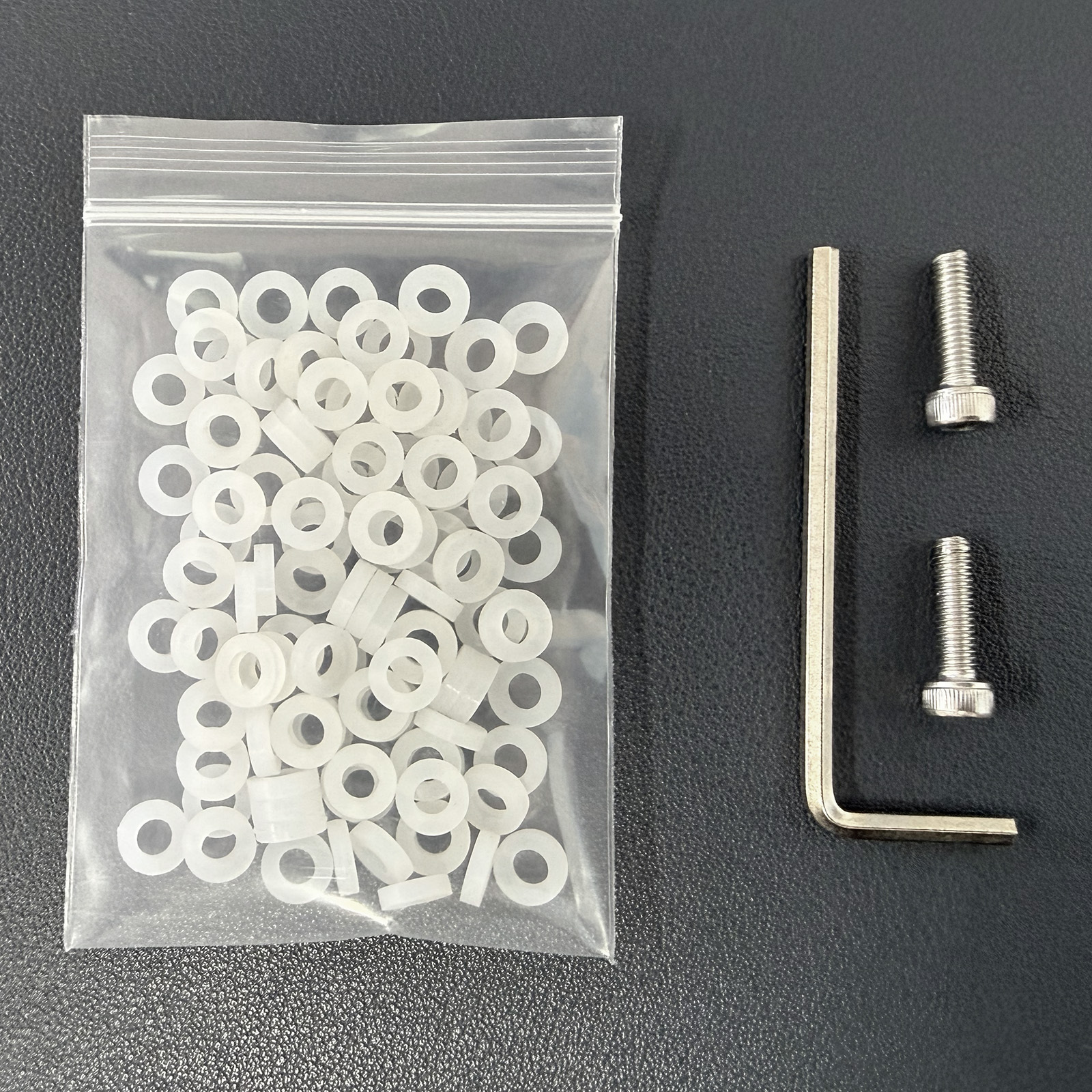 TERNENCE Male Chastity Cage Prevent Escape Design Closed Base Ring accessories: 100pcs silicone washers, 2 screws and 1 wrench