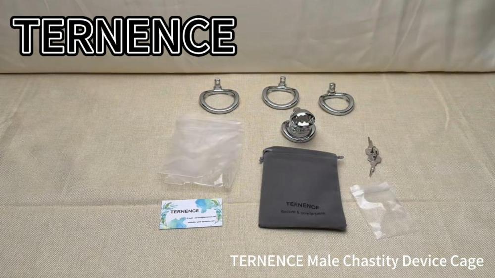 Male Chastity Device Cock Cage Aluminum Alloy Lightweight Invisible Lock Chastity Cage with 4 Active Rings & Keys Adult Sex Toy for Men Penis Exercise and Abstinence