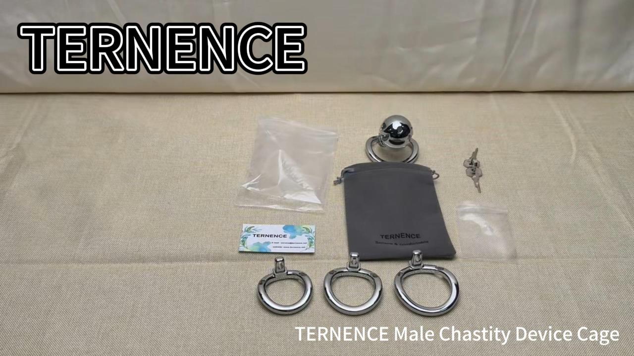 Male Chastity Cage, Aluminum Alloy Chastity Device with 4 Sizes Rings and Invisible Lock for Man Penis Exercise Bondage Gear & Accessories Lightweight Adult Sex Toys