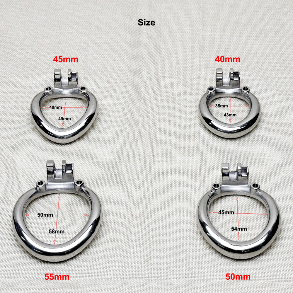 Click to see full view Ternence Male Chastity Device 304 Stainless Steel Ergonomic Design Heavy-Duty Model Chastity Cage Closed Ring Chastity Belt Adult Game Sex Toy